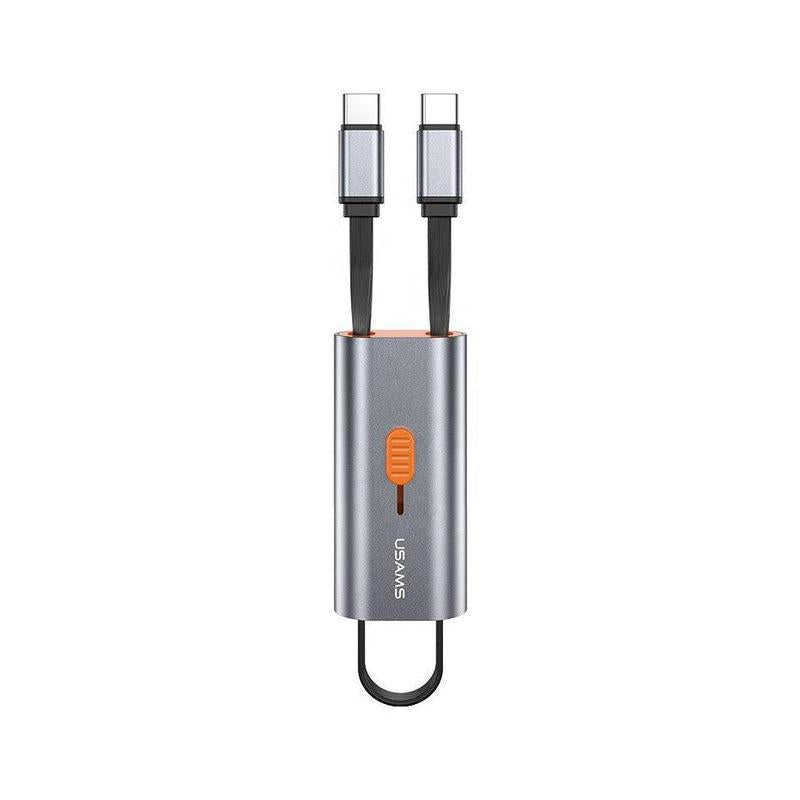 USAMS 4 IN 1 Storage Data USB Cable Set Universal Charging Cord Box 60W PD Fast Charging Cable for Laptops
