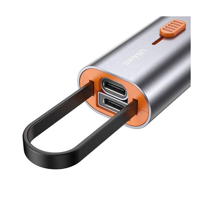 USAMS 4 IN 1 Storage Data USB Cable Set Universal Charging Cord Box 60W PD Fast Charging Cable for Laptops
