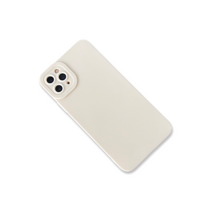 White Silicon Back Cover Case for iPhone 11 Pro Max