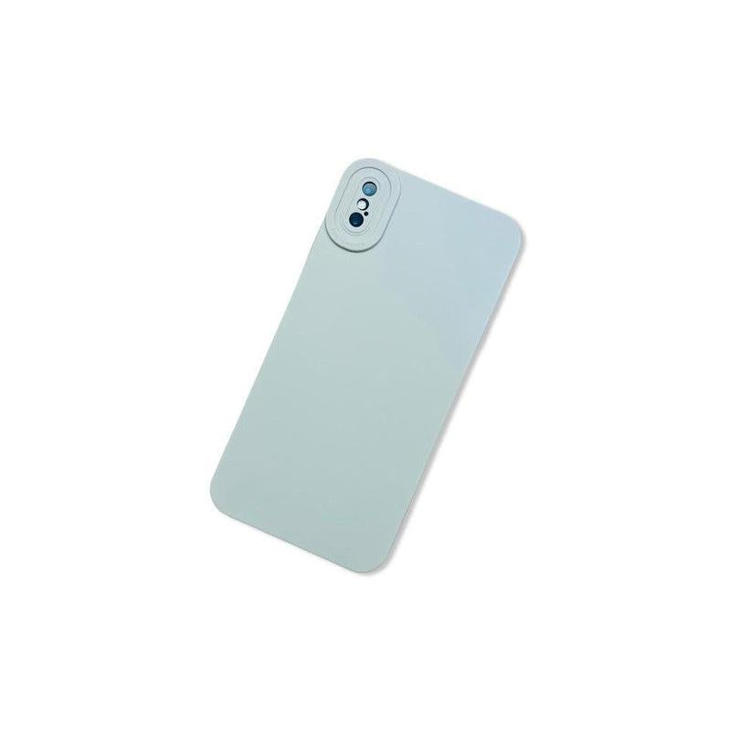 White Silicon Back Cover Case for iPhone XS MAX