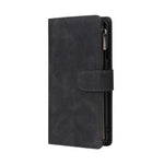 Zipper Wallet Mobile Phone Case for Google Pixel 4 with Strap - Black
