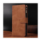 Zipper Wallet Mobile Phone Case for Google Pixel 4XL with Strap - Brown